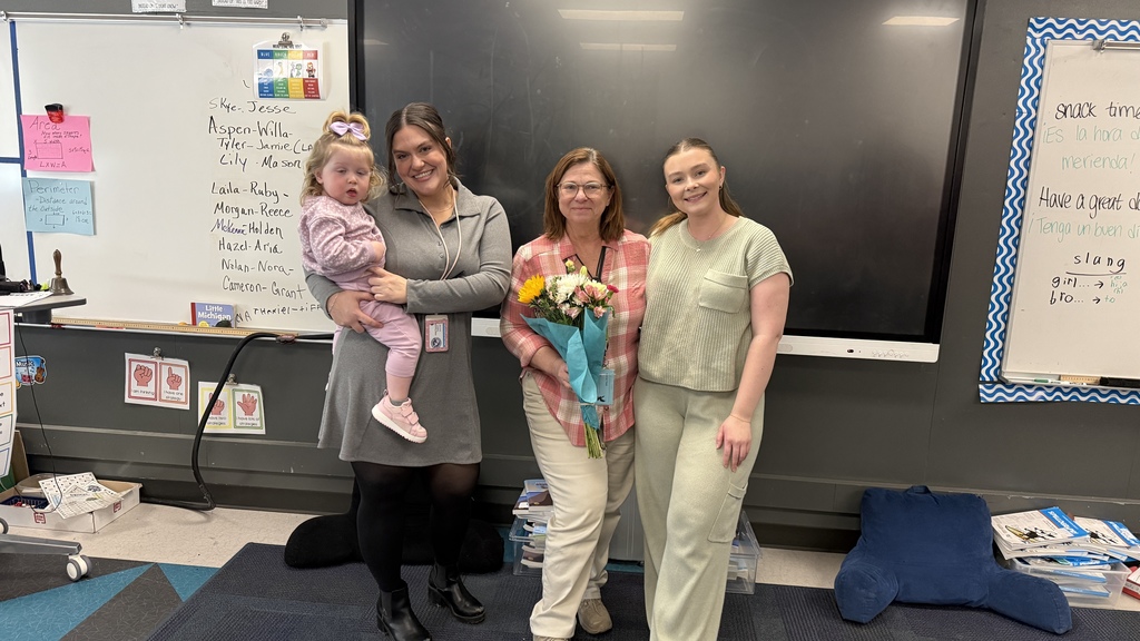 Huron Valley Schools is thrilled to announce this year's recipient for Elementary School Teacher of the Year... Michele Hojnacki from Lakewood Elementary in her classroom