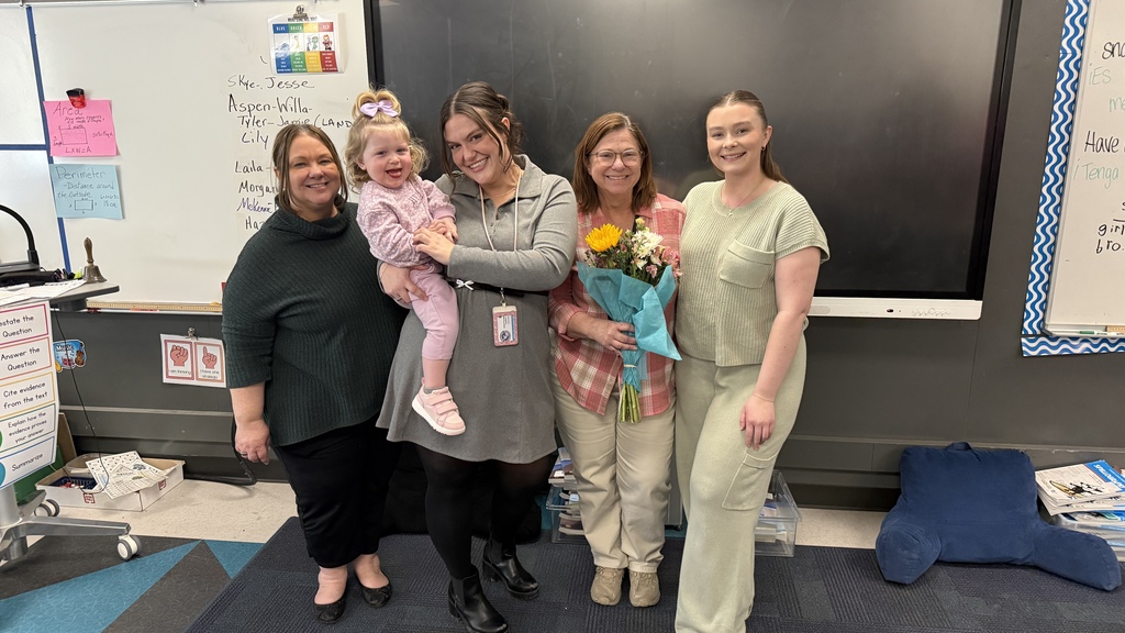 Huron Valley Schools is thrilled to announce this year's recipient for Elementary School Teacher of the Year... Michele Hojnacki from Lakewood Elementary in her classroom