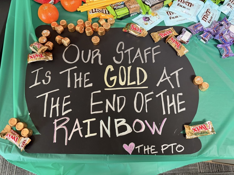 Thank you to our amazing PTO for a little St. Patrick's Day surprise! #wearemuir