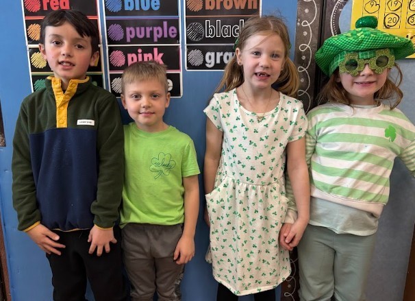 We loved wearing our green for St. Patrick's Day!