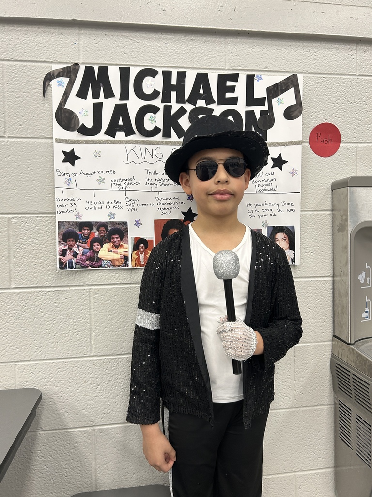 Student dressed up as Michael Jackson