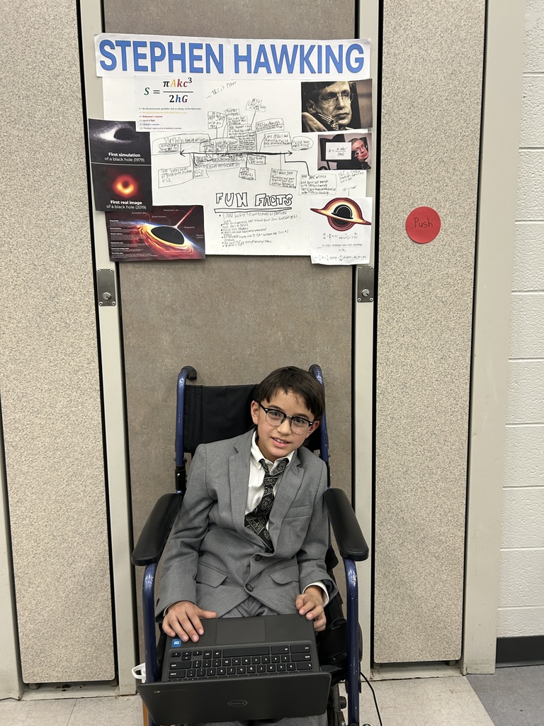 Student dressed up as Stephen Hawking