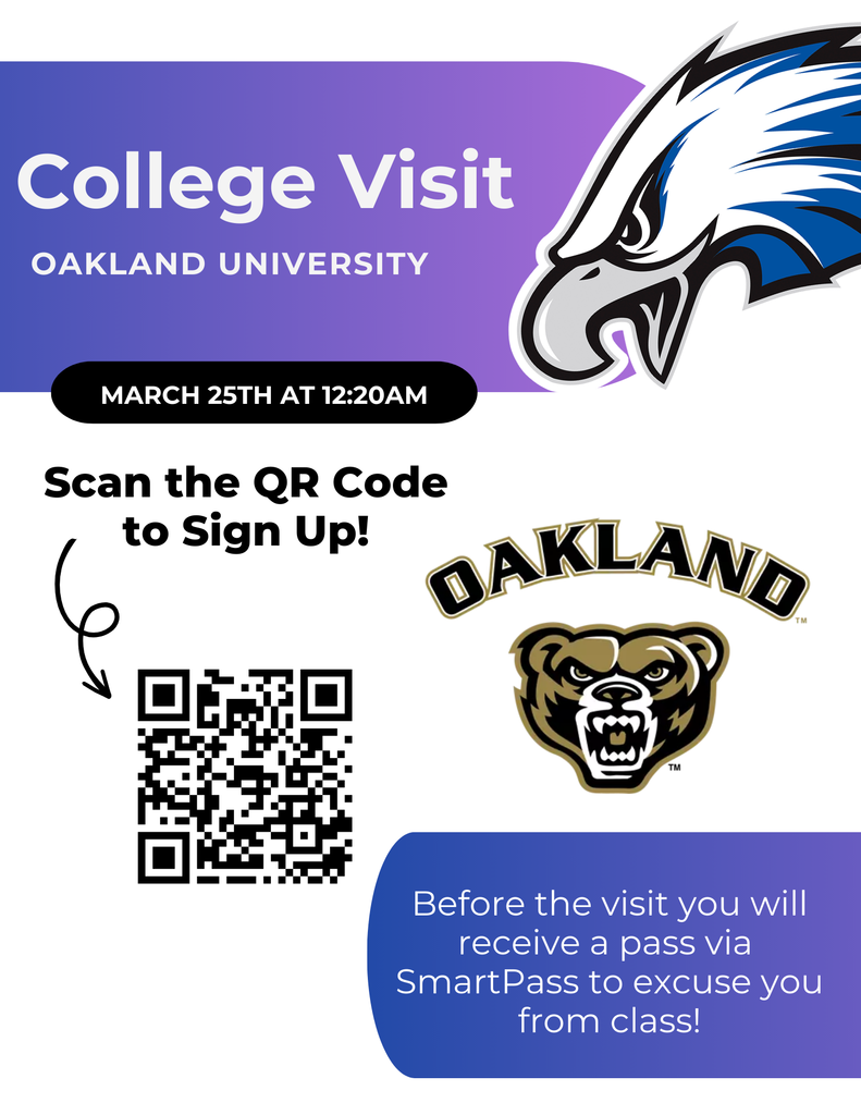 Oakland University College Visit Flyer