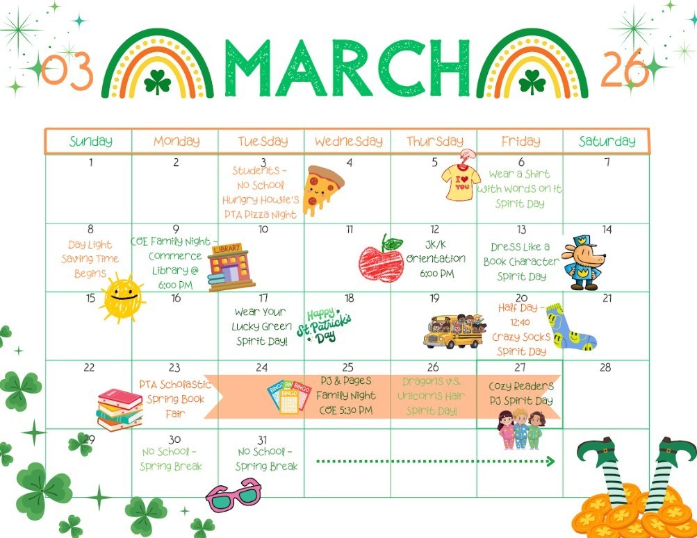 Let's finish the month of March strong!