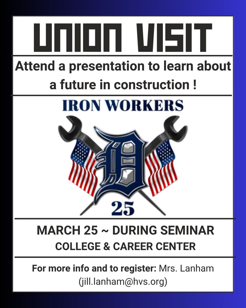 Iron Workers Union will be visiting this Wednesday.