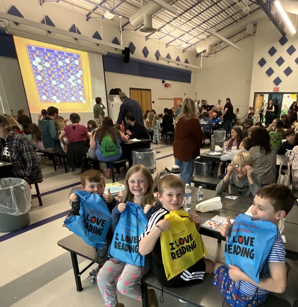 We love to read and BINGO night was awesome!