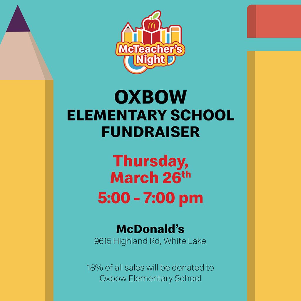 Flyer with information on McDonalds Night