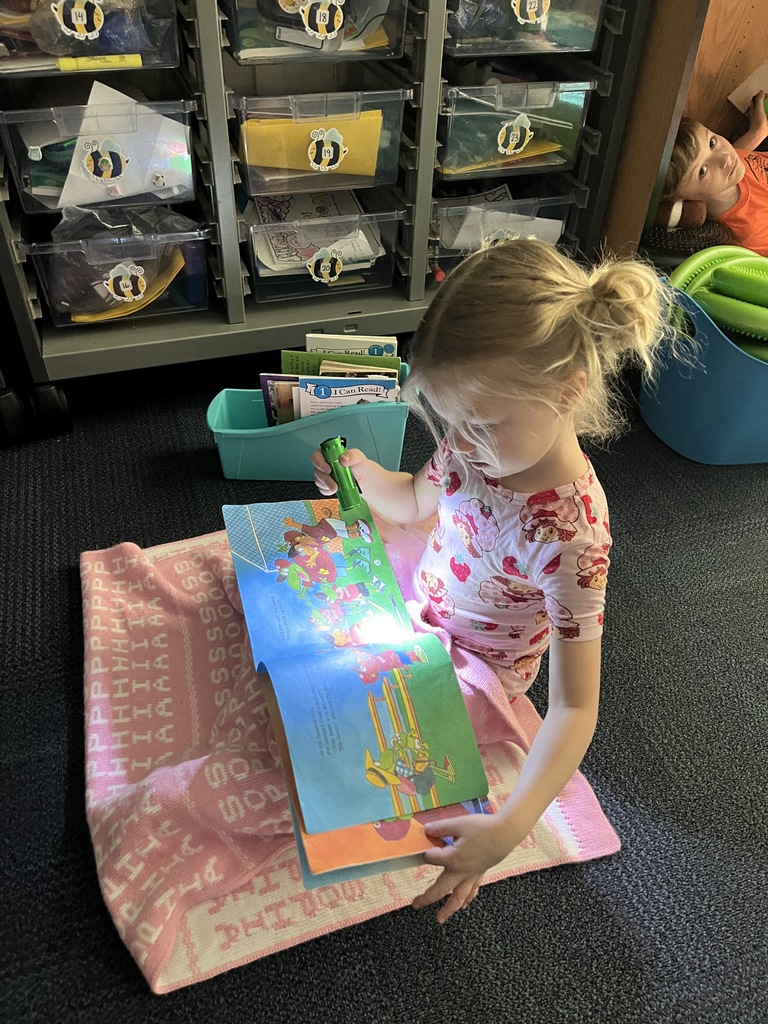 We love to read in first grade.