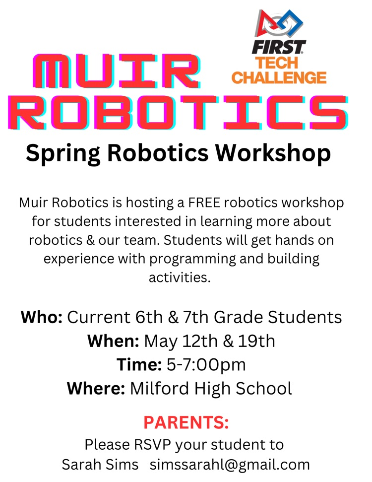 Interested in Robotics? Check this out Colts! #wearemuir