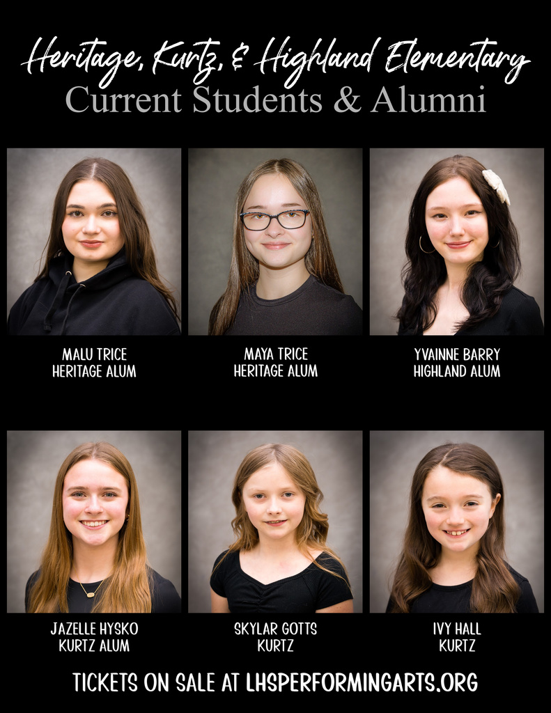 Heritage, Kurtz, and Highland Elementary Current Students and Alumni for Big Fish musical. Tickets on Sale at LHSPERFORMINGARTS.ORG