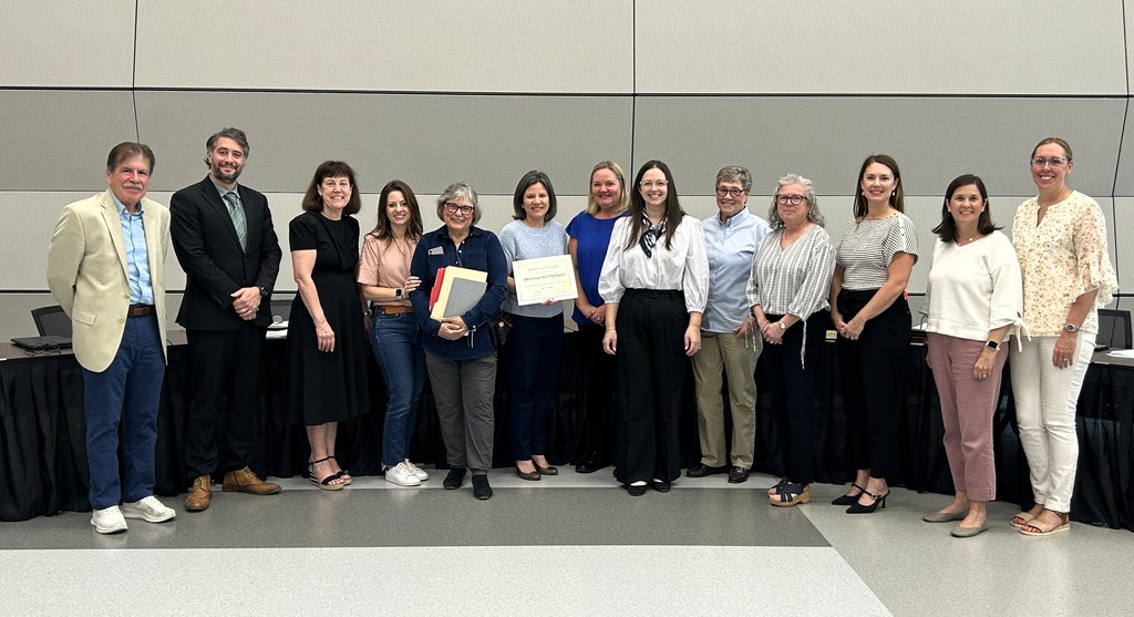 Group photo of HVS school board members & people from Blessings in a backpack