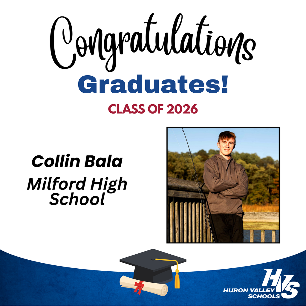 photo of collin bala - milford high grad