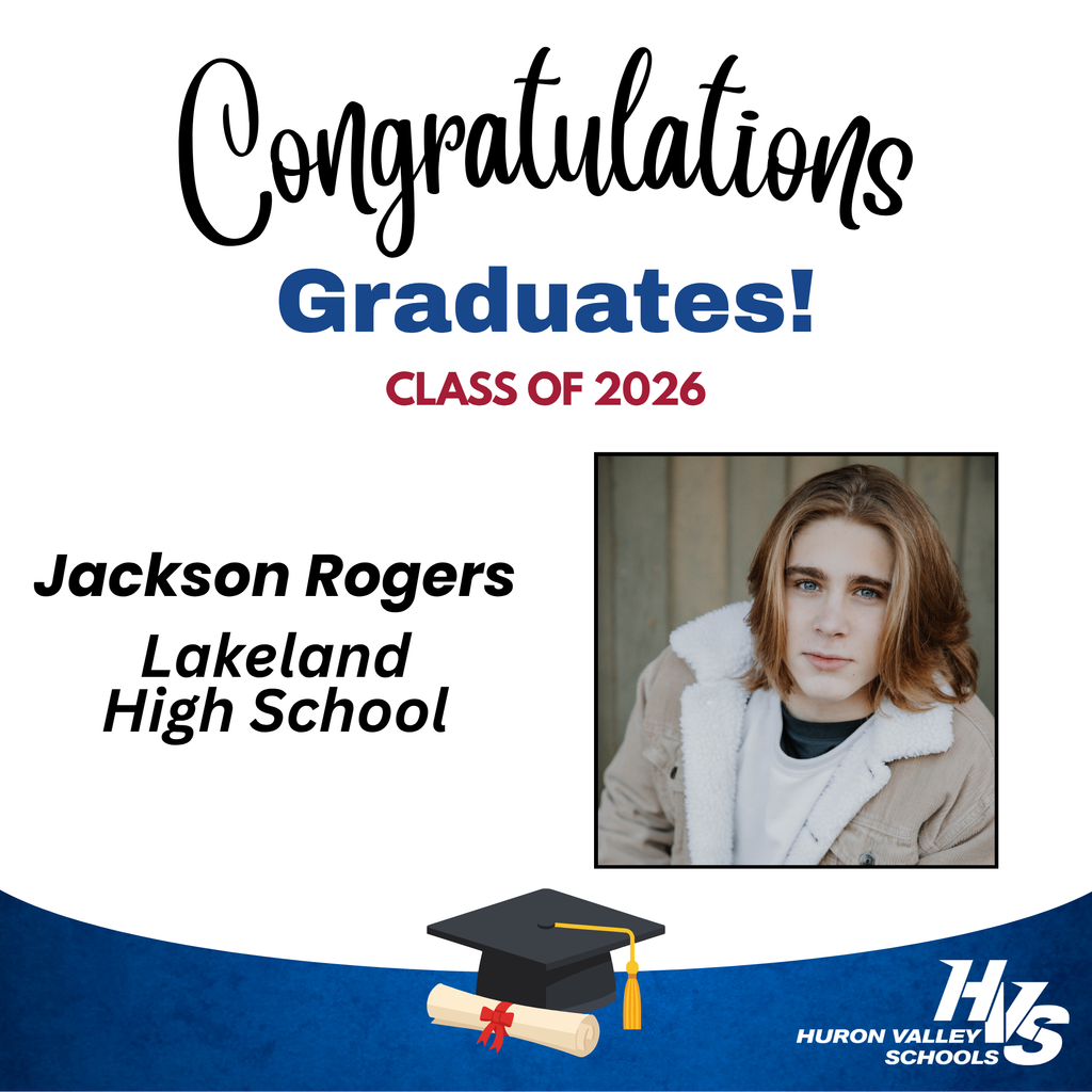 Photo of Jackson Rogers -- graduate at Lakeland High School 
