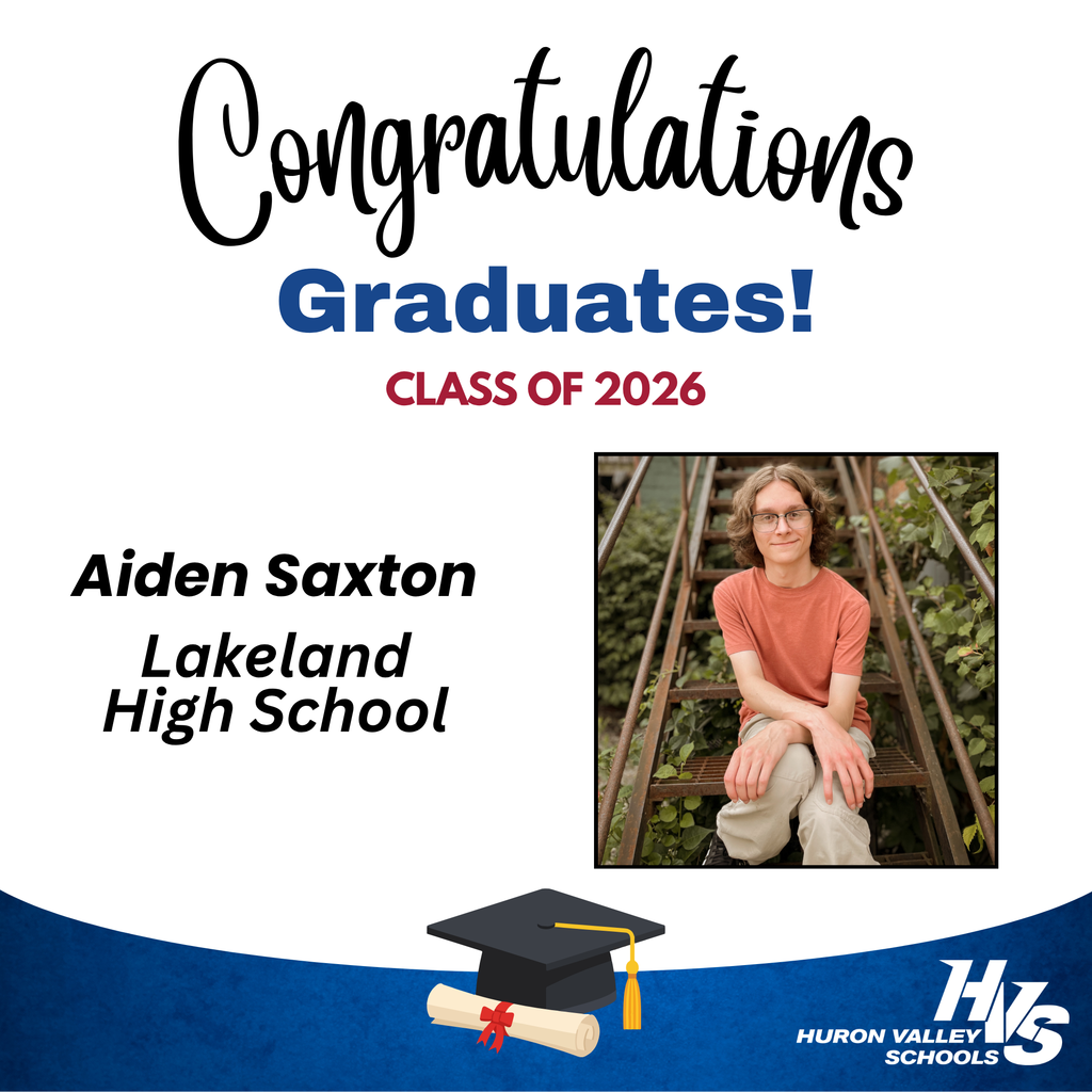 photo of aiden saxton -- Lakeland High graduate