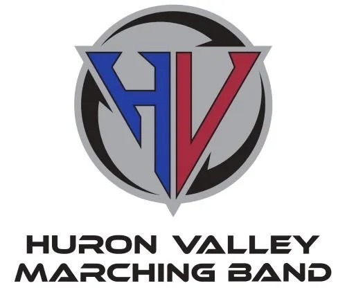 Logo of huron valley marching band