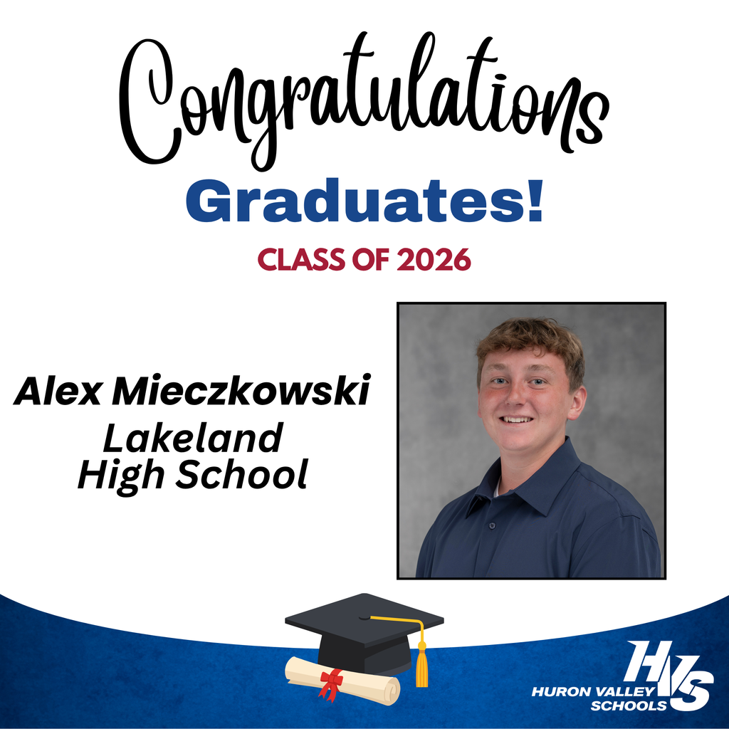 gfx and photo honoring grad - Alex Mieczkowski   Lakeland High School 