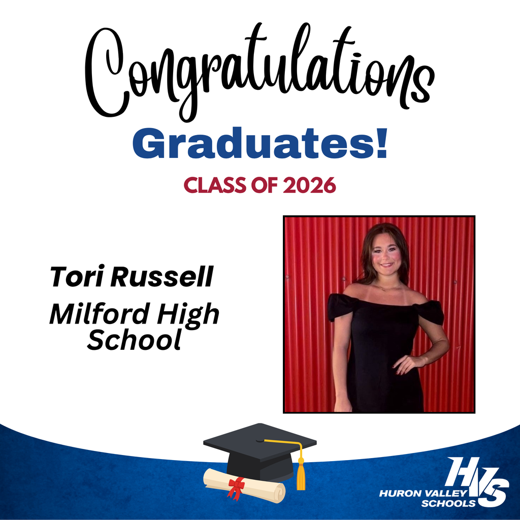 photo honoring tori russell for graduating from mhs