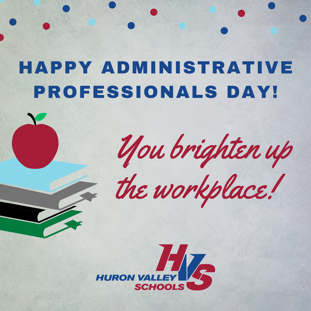 A gfx that reads Happy Administrative Assistants Day