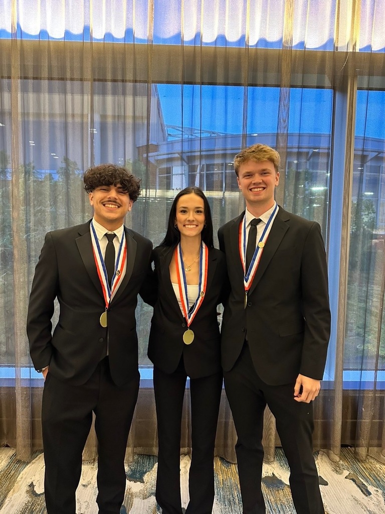 Aaron, Kennedy, and Nick at National College Deca