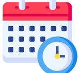 image of a calendar and clock