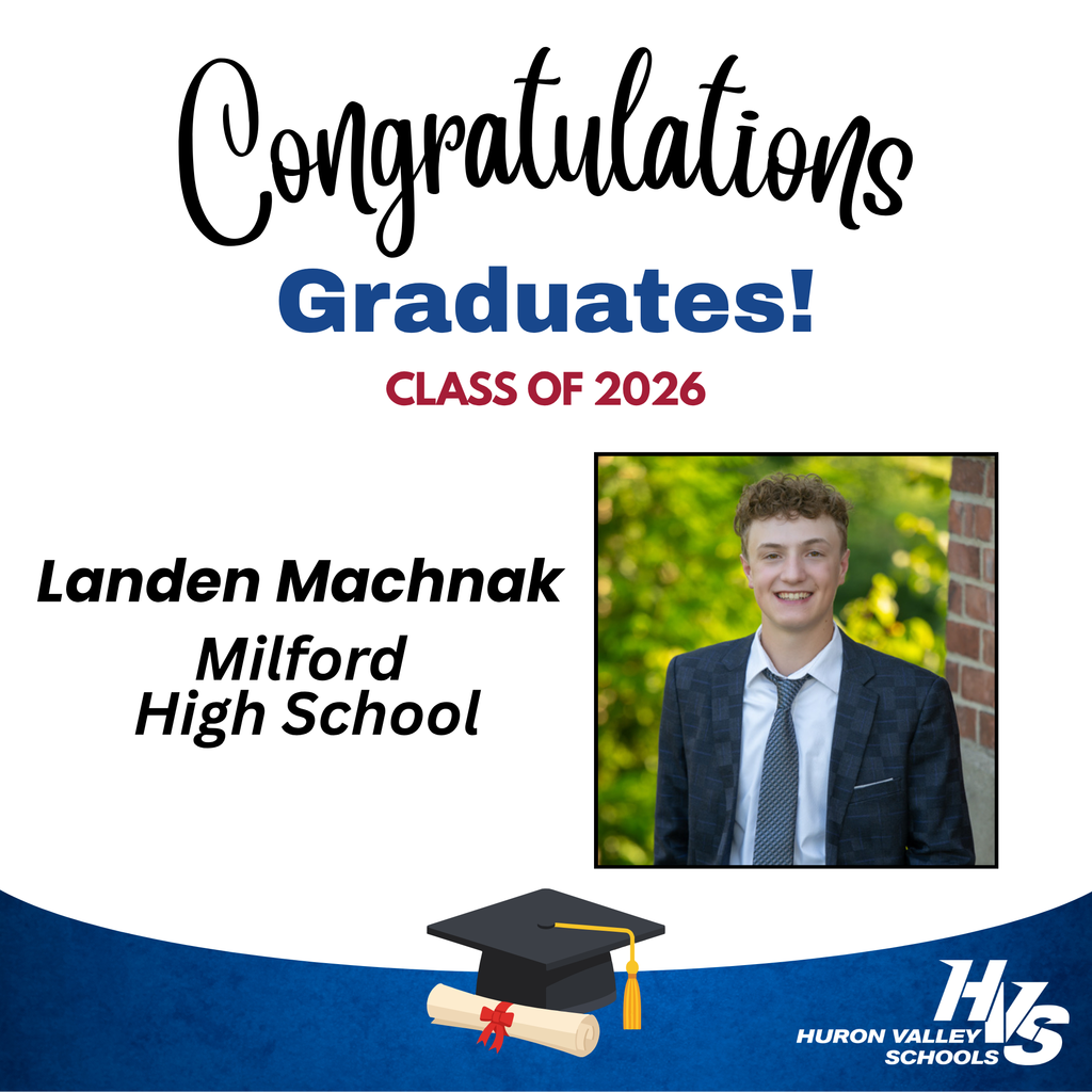 GFX & Photo honoring Landen Machnak -- recent MHS grad