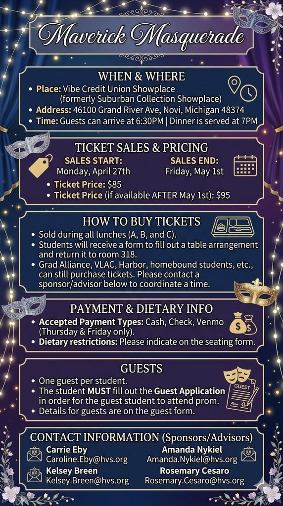 Prom frequently asked questions.