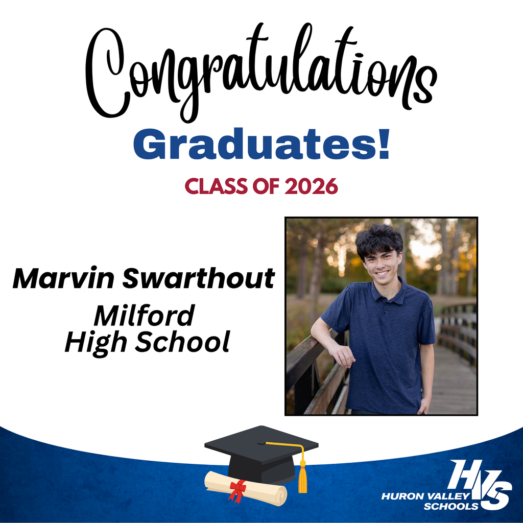 GFX & Photo honoring Marvin Swarthout -- recent MHS grad