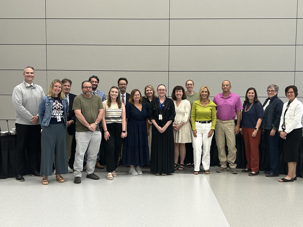 HVS TEACHERS OF THE YEAR POSING FOR A PHOTO WITH THE SCHOOL BOARD AT A MEETING