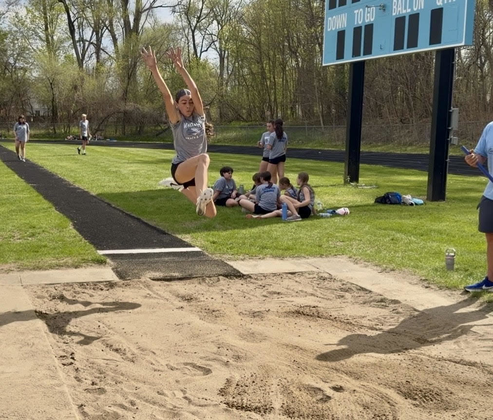 Ally Boyd at the long jump