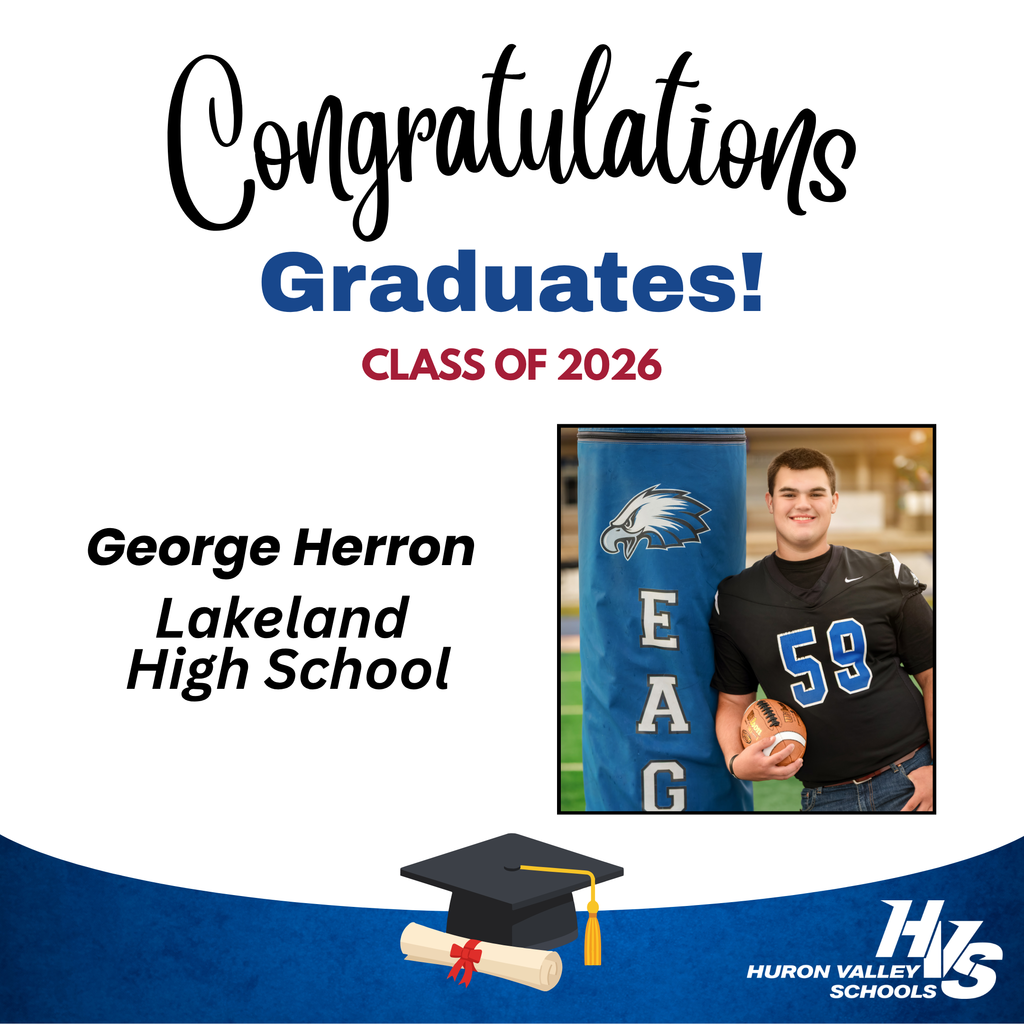GFX & Photo honoring George herron -- recent LHS grad