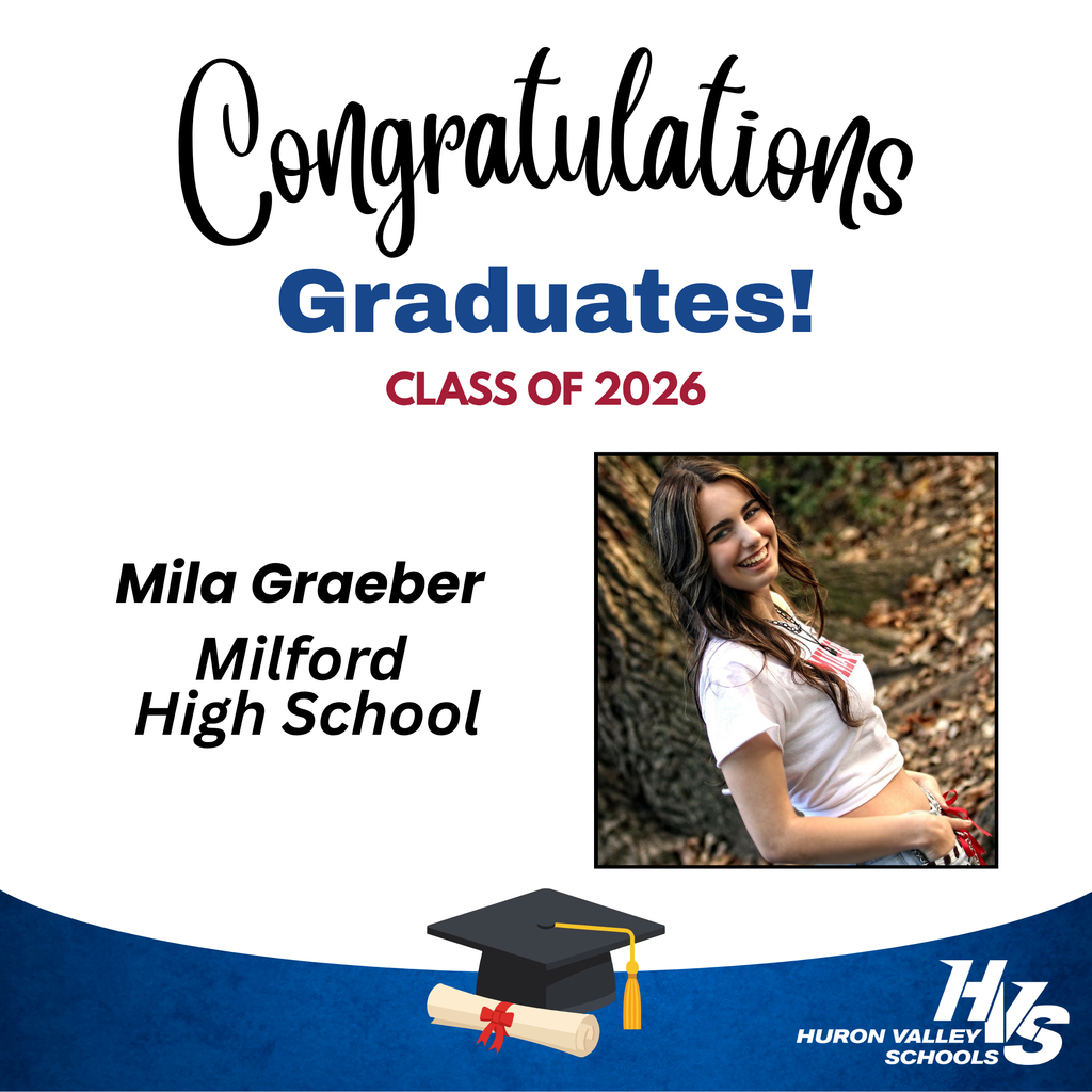 GFX & Photo honoring Mila Graeber -- recent MHS grad
