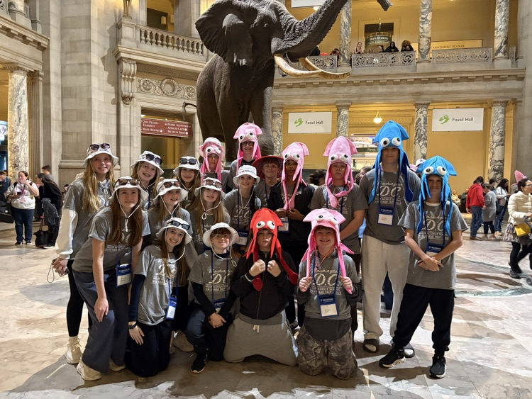 Day 1 in DC was a blast! Students saw the Washington Monument, WWII Memorial, The National Archives, FDR Memorial, Jefferson Memorial, Smithsonian Natural History Museum, Holocaust Museum and more! #wearemuir