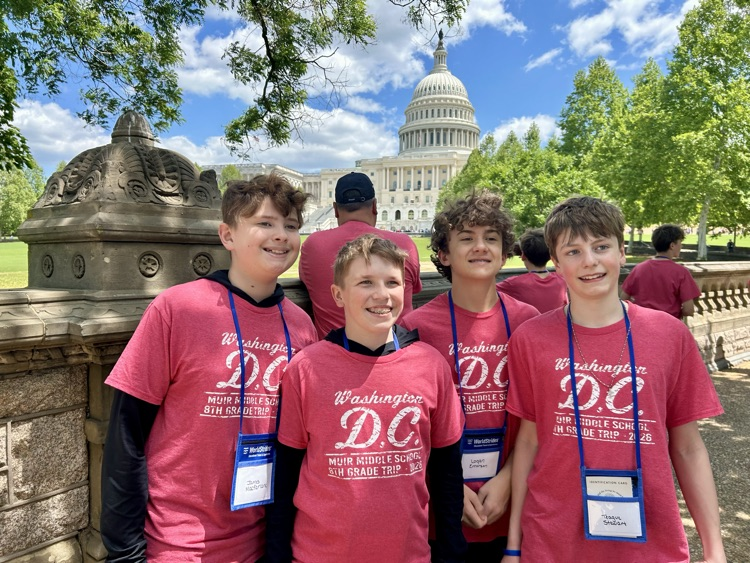 Day 2 in DC! Capitol, Lincoln Memorial, MLK Memorial, sunset cruise and more! #wearemuir