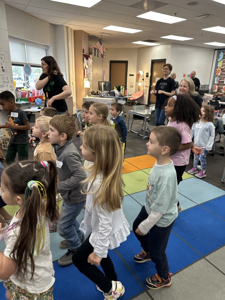k day students dancing