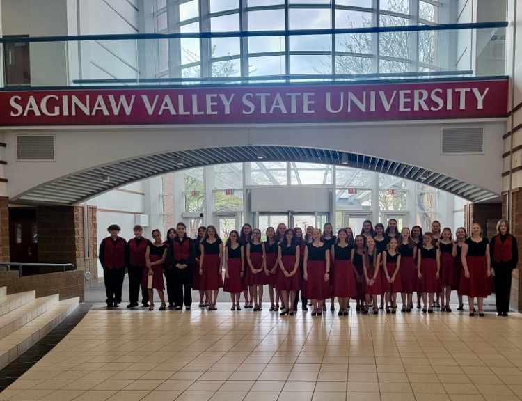 7th grade Choir students traveled to the State Choral Festival at Saginaw Valley State University and put on a great performance! #wearemuir