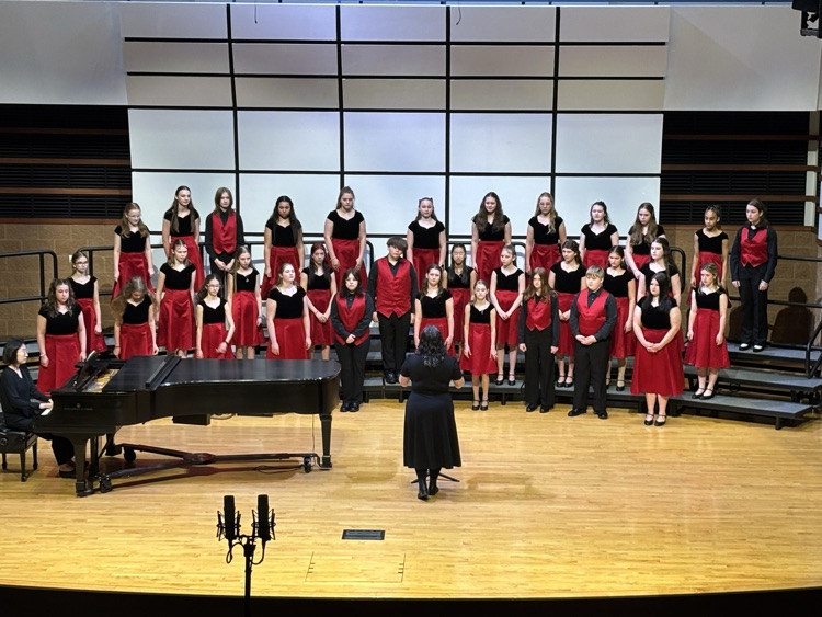 7th grade Choir students traveled to the State Choral Festival at Saginaw Valley State University and put on a great performance! #wearemuir
