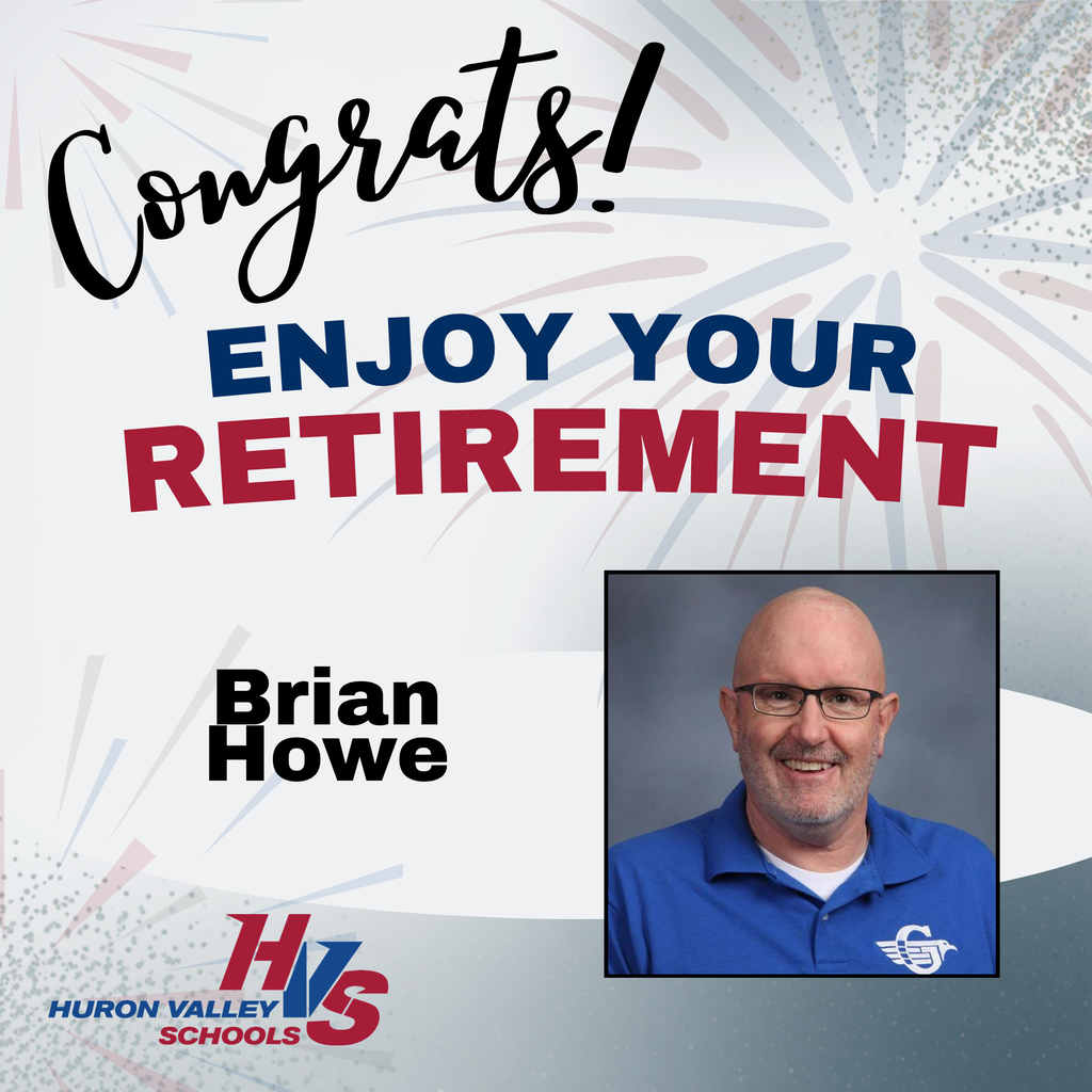 gfx and photo honoring Brian Howe - retiring from Lakeland High School
