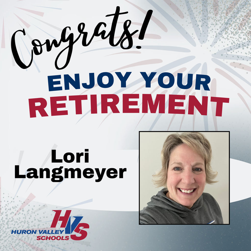 gfx and photo honoring Lori Langmeyer - retiring from Lakeland High School