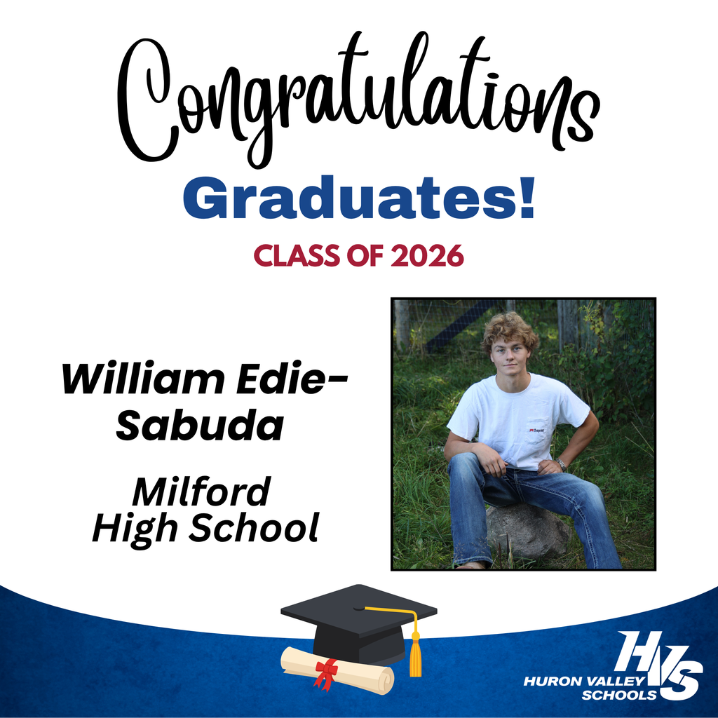 GFX & Photo honoring william edie-sabuda -- recent MHS grad