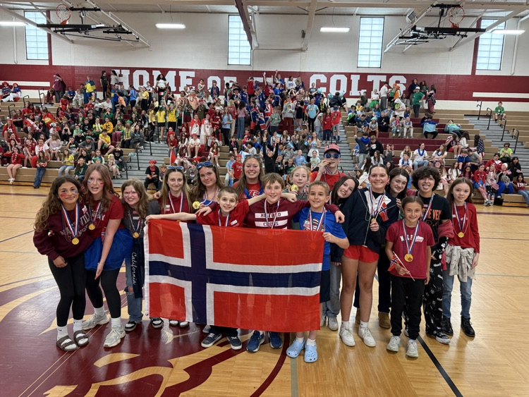 WEB Olympics was a success and our students had a blast! Teamwork, collaboration and school spirit were on full display! Congratulations to Norway for 1st place, Italy took 2nd place and United Kingdom took 3rd. #wearemuir