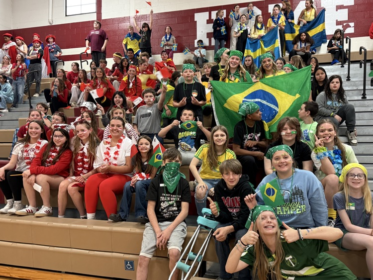 WEB Olympics was a success and our students had a blast! Teamwork, collaboration and school spirit were on full display! Congratulations to Norway for 1st place, Italy took 2nd place and United Kingdom took 3rd. #wearemuir