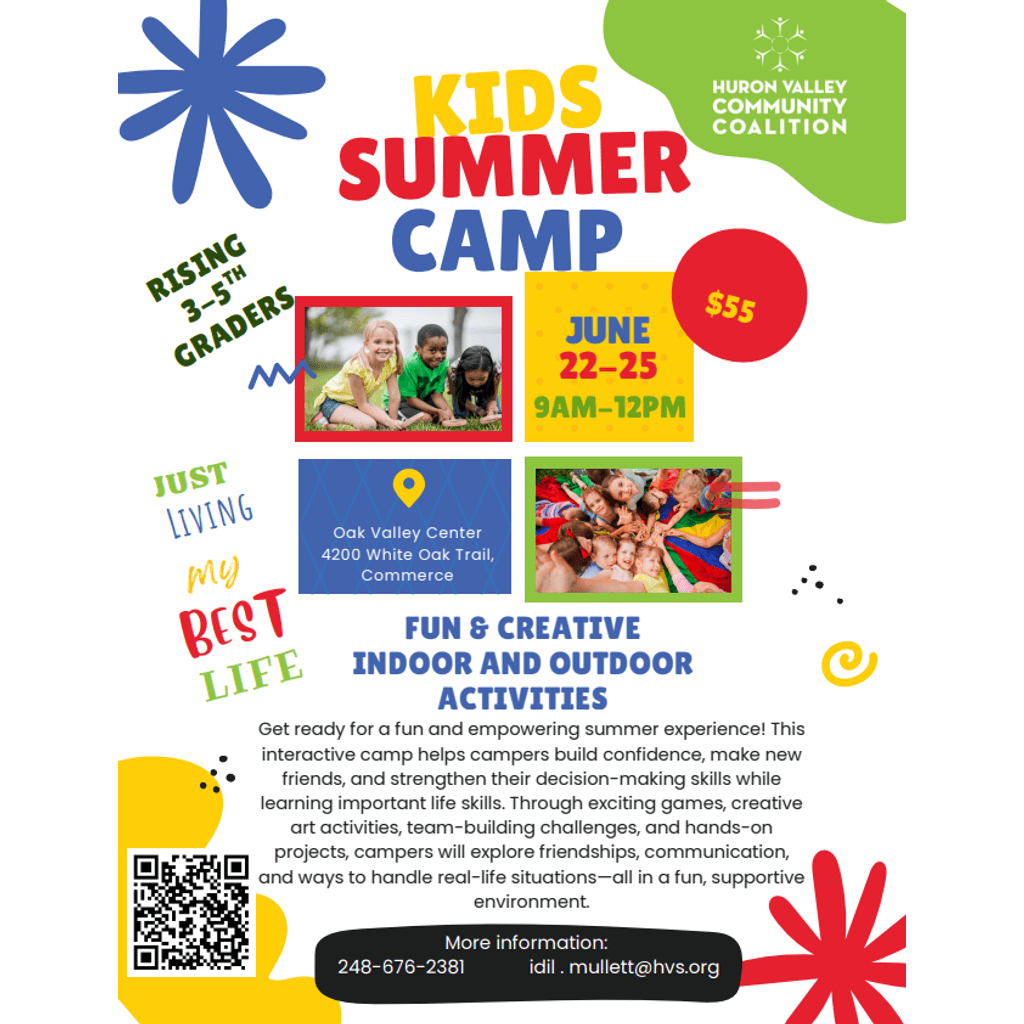 summer camp flyer
