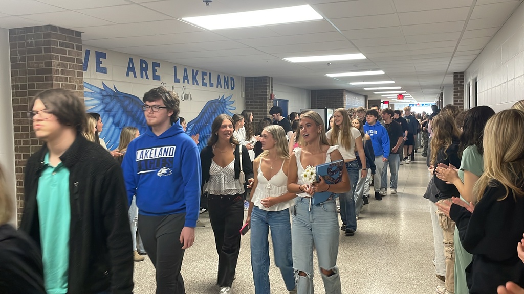 Lakeland seniors walking hallways for clapout