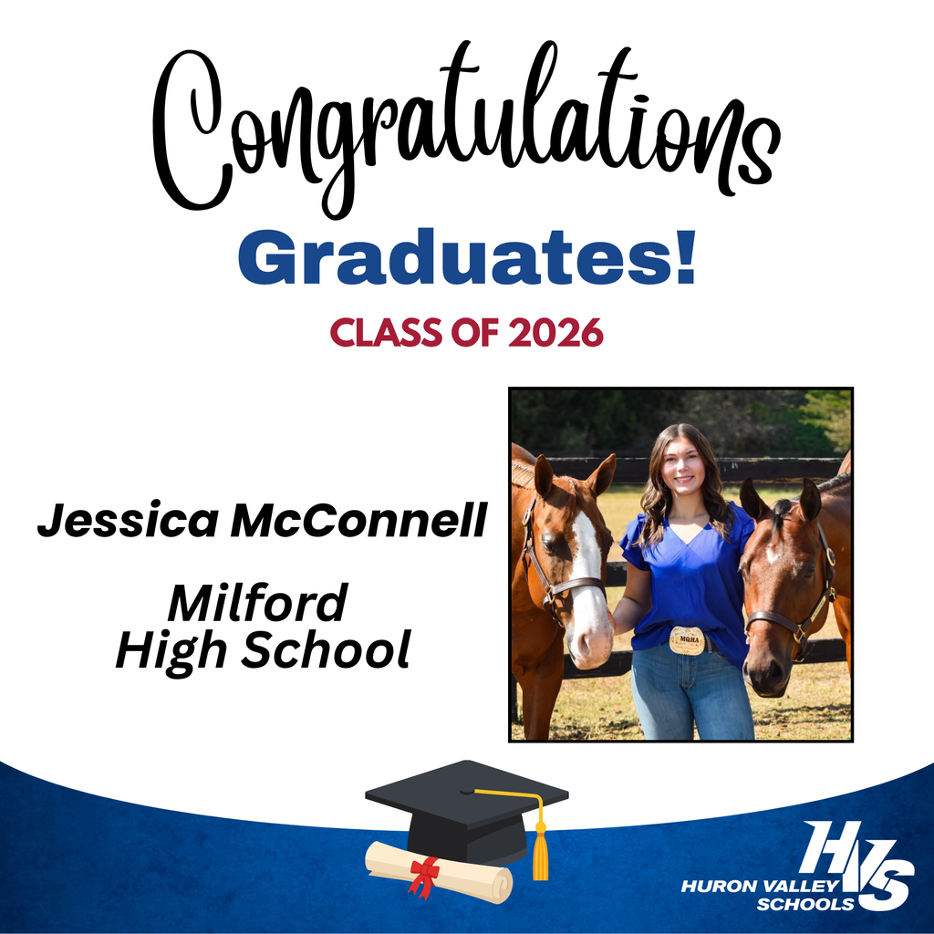 GFX & Photo honoring Jessica McConnell -- recent MHS grad