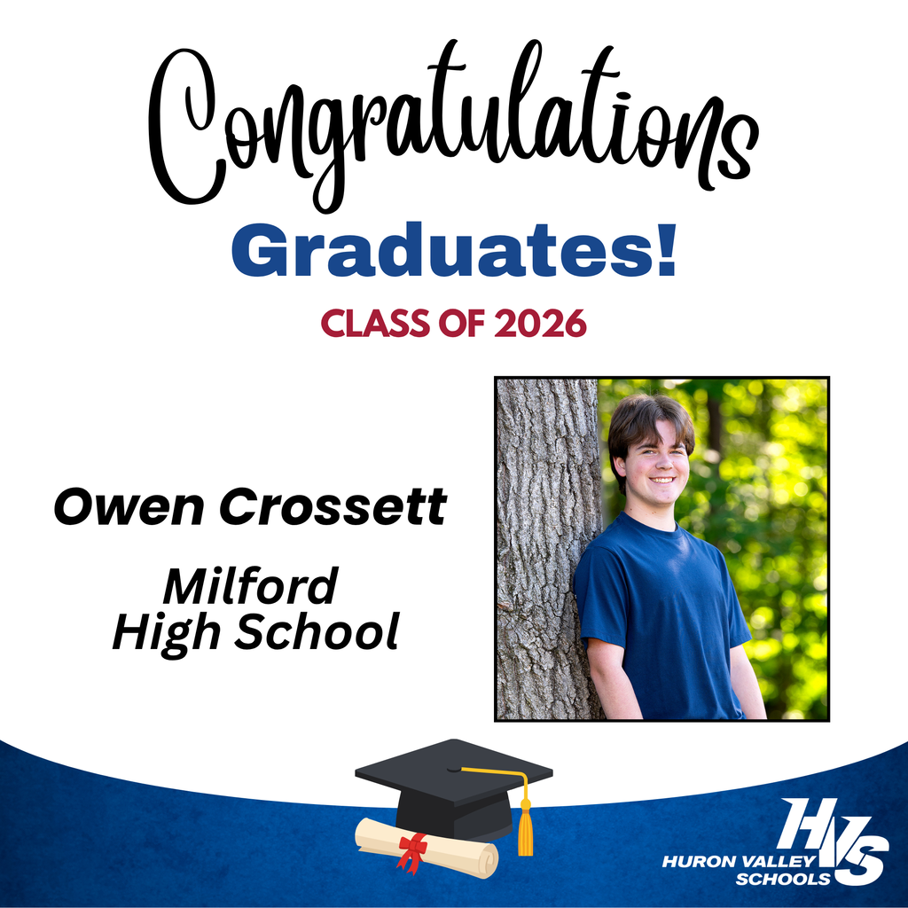 GFX & Photo honoring Owen Crossett  -- recent MHS grad