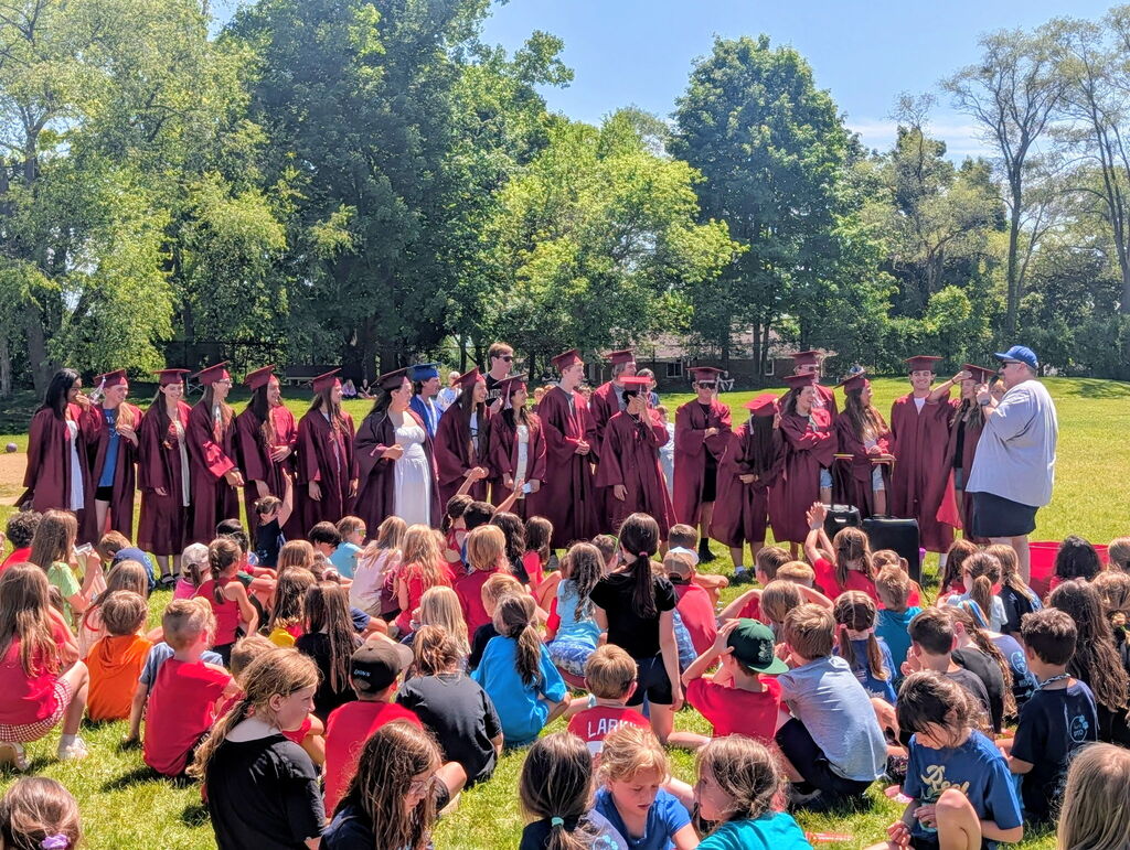 graduating seniors visited Kurtz on field day