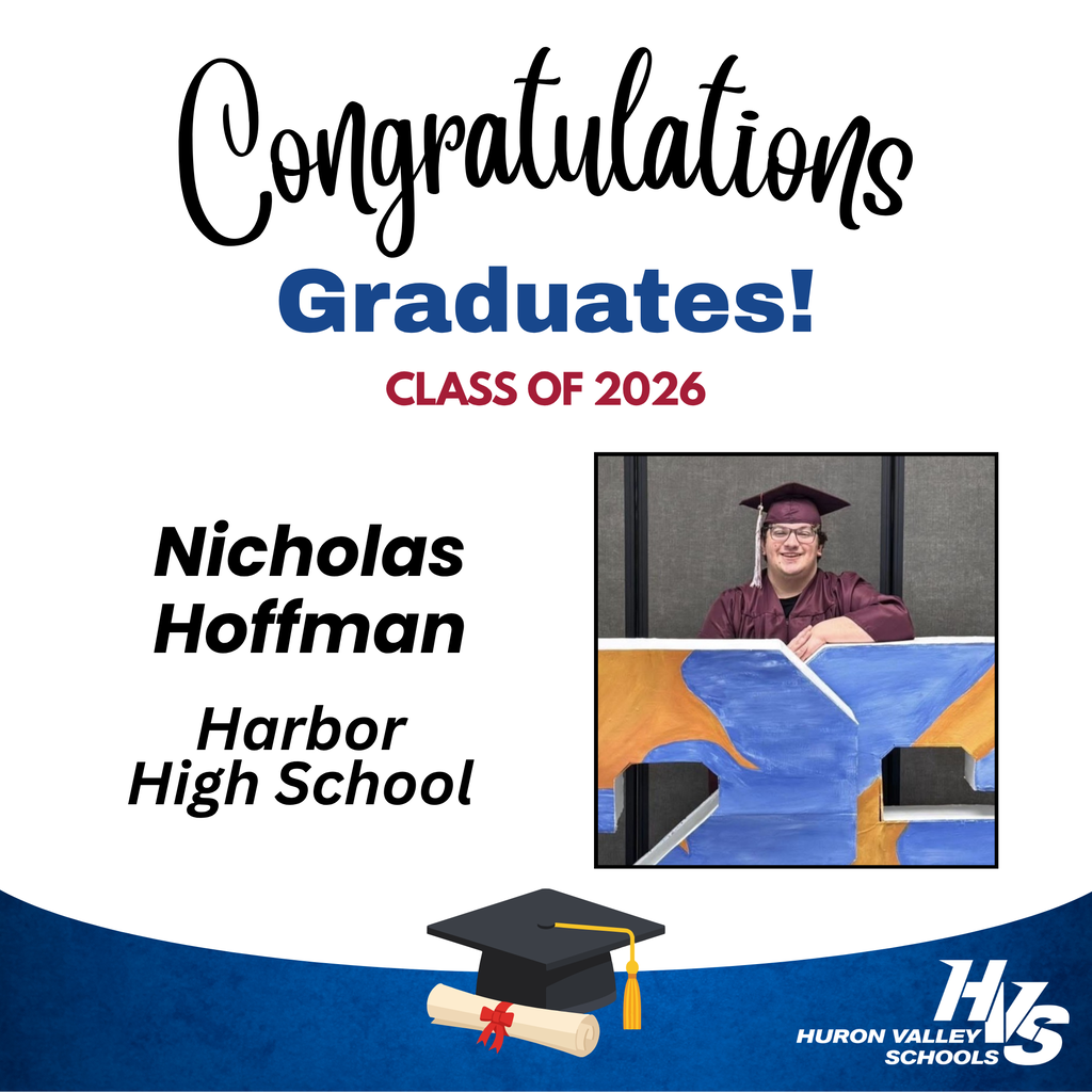 GFX & Photo honoring Nicholas Hoffman - recent Harbor HS grad
