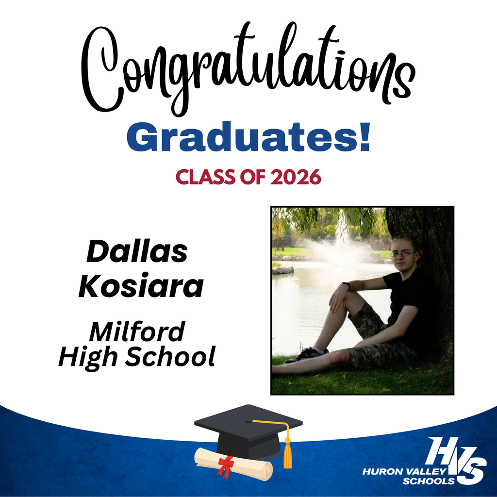 GFX & Photo honoring Dallas Kosiara -- recent MHS grad