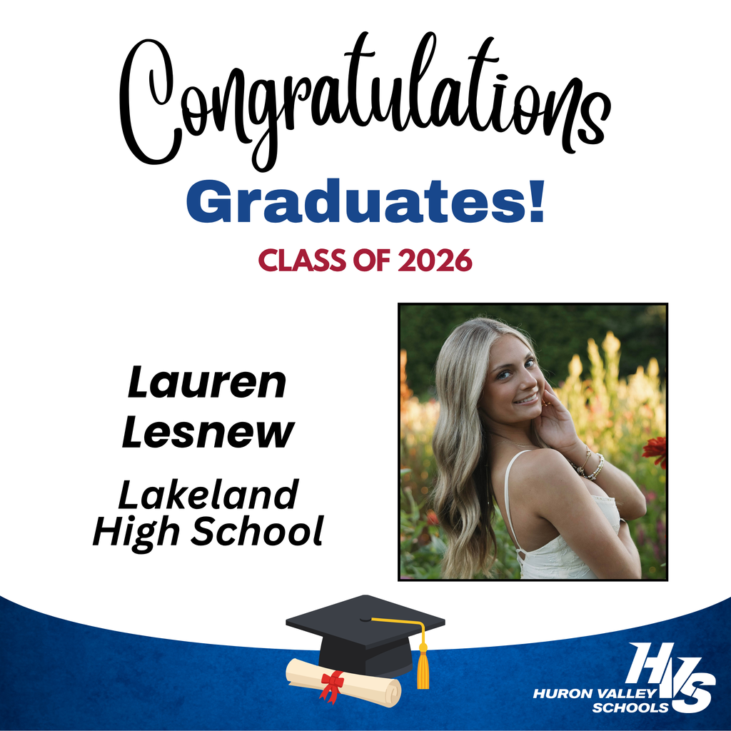 GFX & Photo honoring Lauren Lesnew -- recent LHS grad