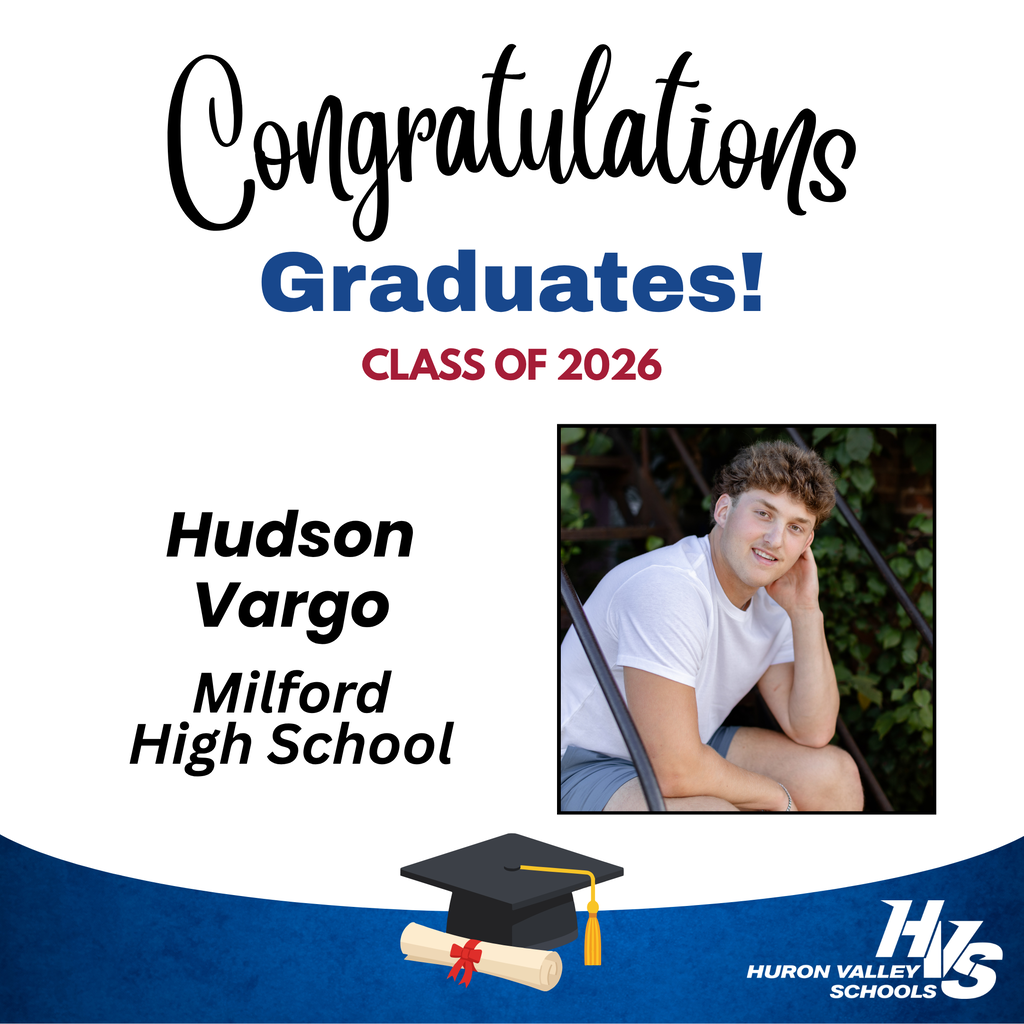 GFX & Photo honoring Hudson Vargo - recent MHS grad